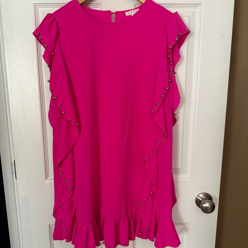 Hot pink dress